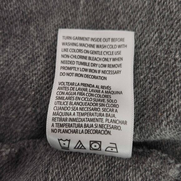 Auburn Tigers Sweatshirt with Funnel Neck Size Large Auburn Gray Sweatshirt - Picture 7 of 7